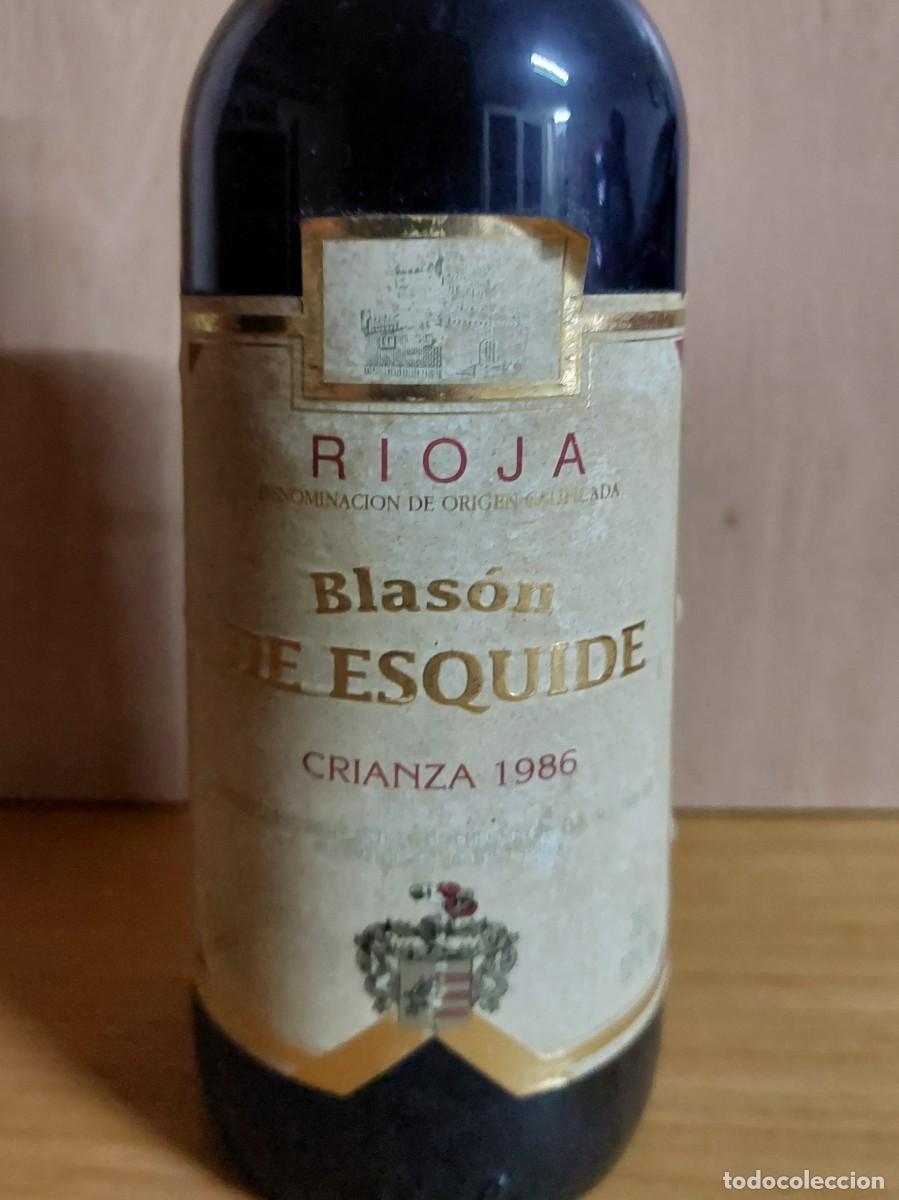 Coleccionismo de vinos y licores: RIOJA CRIANZA BLASON DE ESQUIDE1986