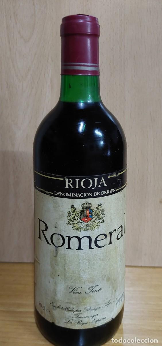 Coleccionismo de vinos y licores: LOTE DE 5 BOTELLAS RIOJA ROMERAL COSECHA 1990