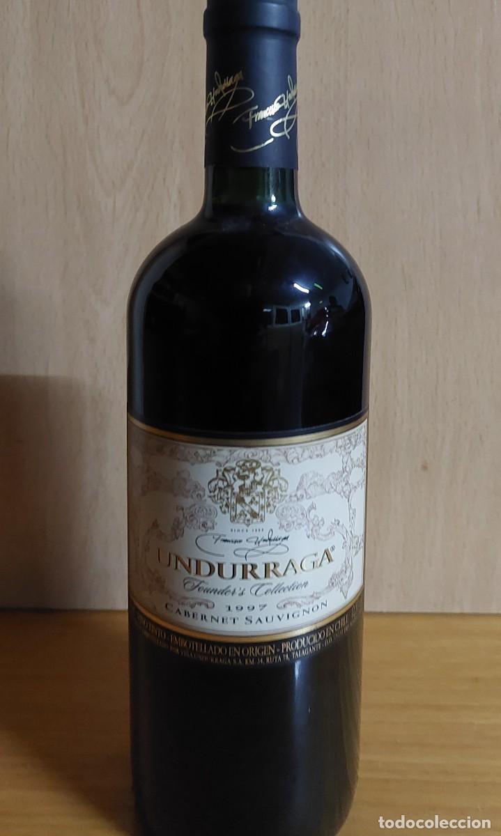 Coleccionismo de vinos y licores: BOTELLA VINO UNDURRAGA 1997 C0LECCION FUNDACION MUY RARA.