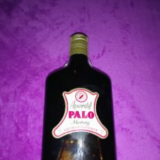 Coleccionismo de vinos y licores: ANTIGUA BOTELLA DE LICOR PALO, APERETIF MOREY CONSELLO ORIGINAL DE ÉPOCA DE IMPUESTOS DE HACIENDA. Lote 392397414