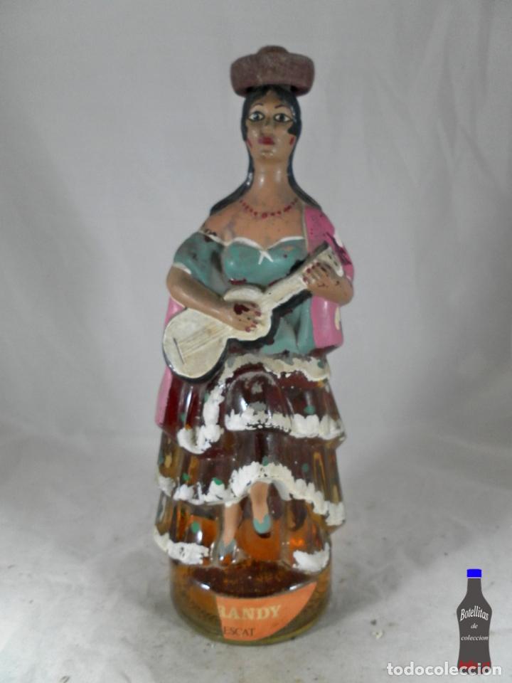 Coleccionismo de vinos y licores: BOTELLA BRANDY SEVILLANA GITANA ESCAT BARCELONA