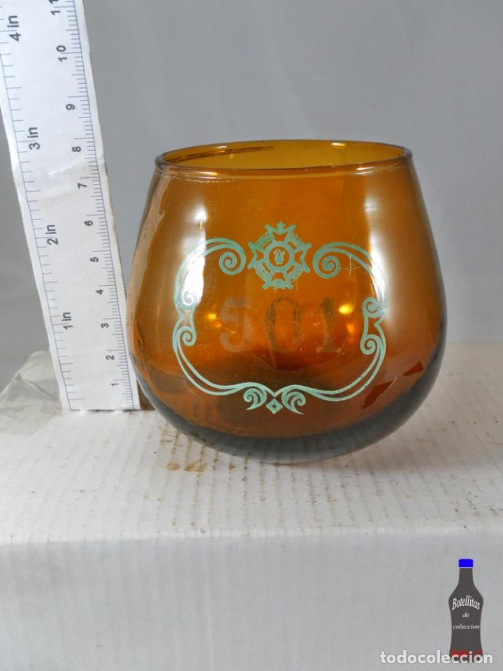 Coleccionismo de vinos y licores: COPITA CRISTAL MARRON BRANDY 501