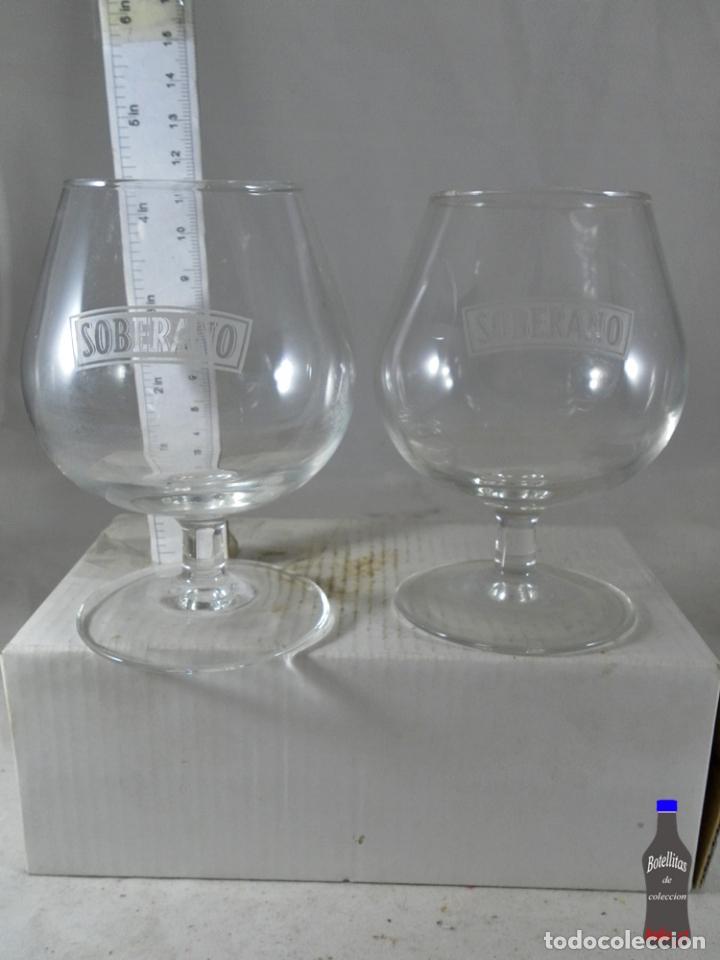 Coleccionismo de vinos y licores: LOTE 2 COPAS BRANDY SOBERANO