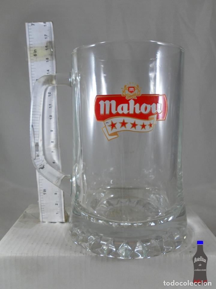 Coleccionismo de vinos y licores: JARRA VASO CERVEZA MAHOU 5 ***** ESTRELLAS *****
