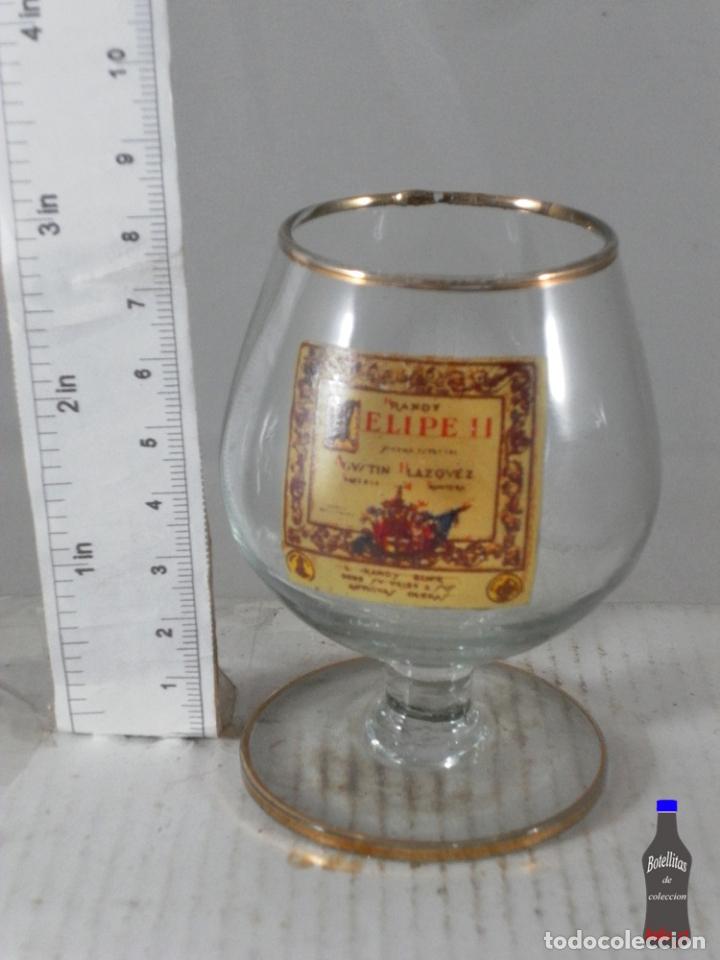Collection of wines and liquors: COPITA COPA BRANDY FELIPE II AGUSTIN BLAZQUEZ
