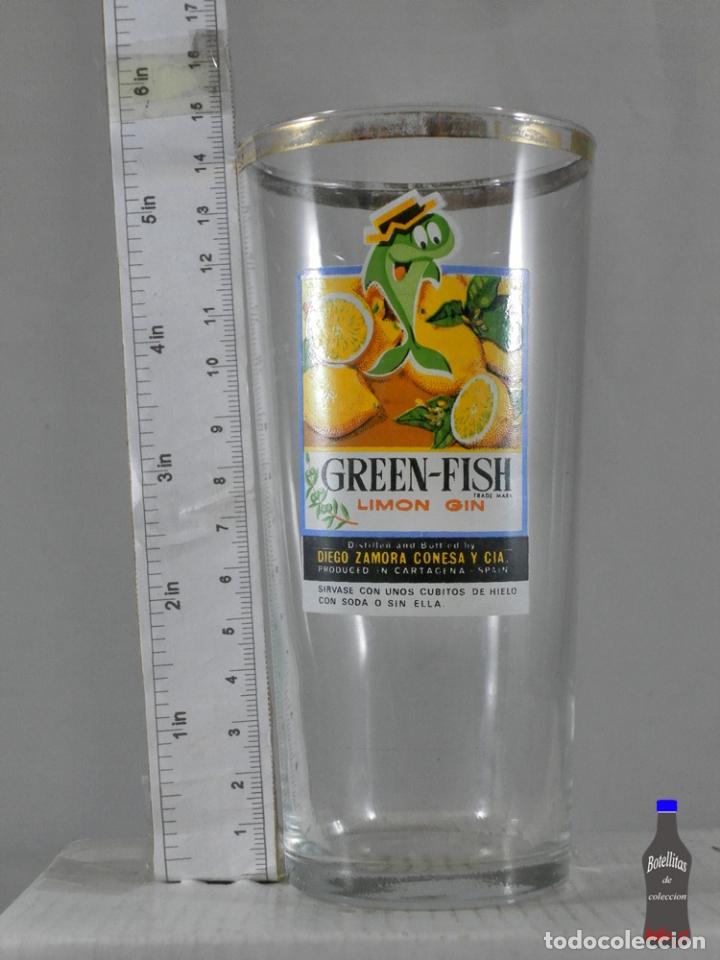 Sammlung von Weinen und Lik&ouml;ren: VASO DE TUBO GREEN FISH LIMON GIN CARTAGENA