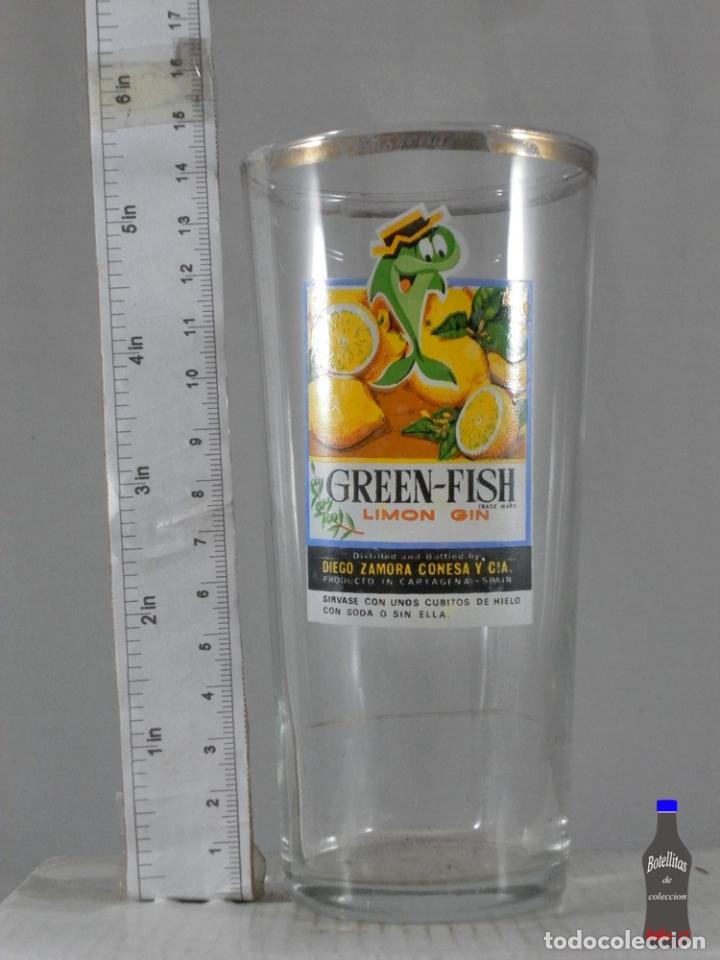 Sammlung von Weinen und Lik&ouml;ren: VASO DE TUBO GREEN FISH LIMON GIN CARTAGENA