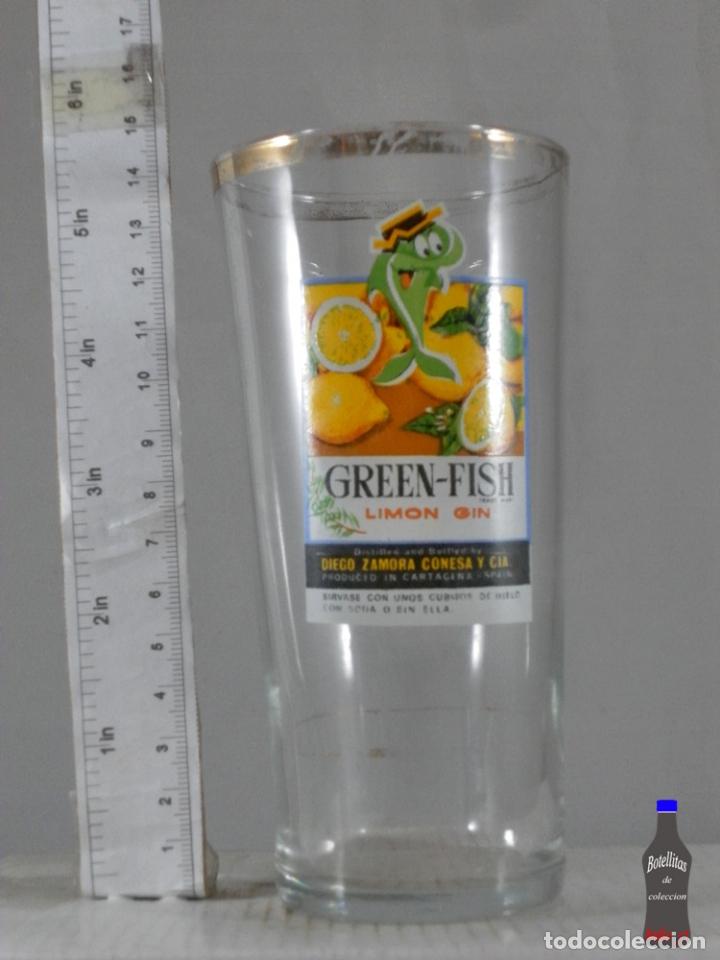 Sammlung von Weinen und Lik&ouml;ren: VASO DE TUBO GREEN FISH LIMON GIN CARTAGENA