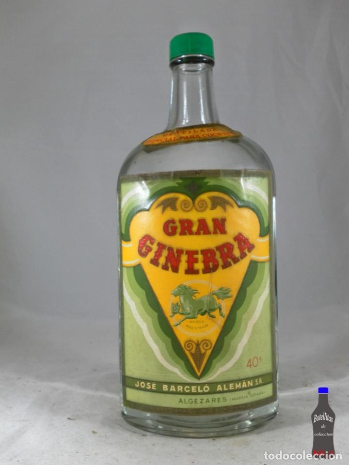 Sammlung von Weinen und Lik&ouml;ren: BOTELLA GRAN GINEBRA JOSE BARCELO ALEMAN ALGEZARES MURCIA