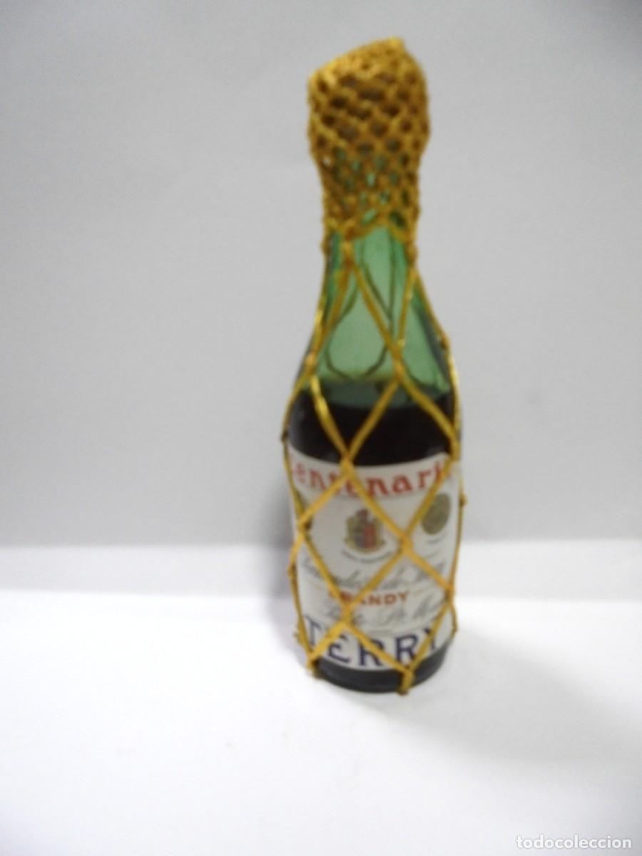 Coleccionismo de vinos y licores: BOTELLIN DE BRANDY TERRY. FERNANDO A. DE TERRY. PUERTO DE SANTA MARIA. CERRADA. VER FOTOS.