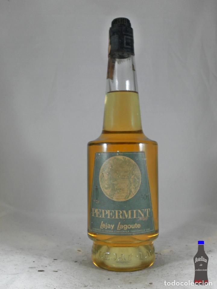 Collection of wines and liquors: BOTELLA PEPERMINT LEJAY LAGOUTE COMEREX ESPA&Ntilde;A