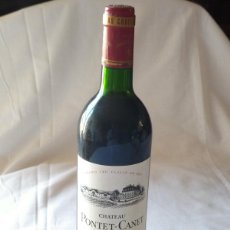 Coleccionismo de vinos y licores: BOTELLA VINO TINTO CHATEAU PONTET- CANET PAUILLAC 1991 GRAND CRU CLASSÉ EN 1855