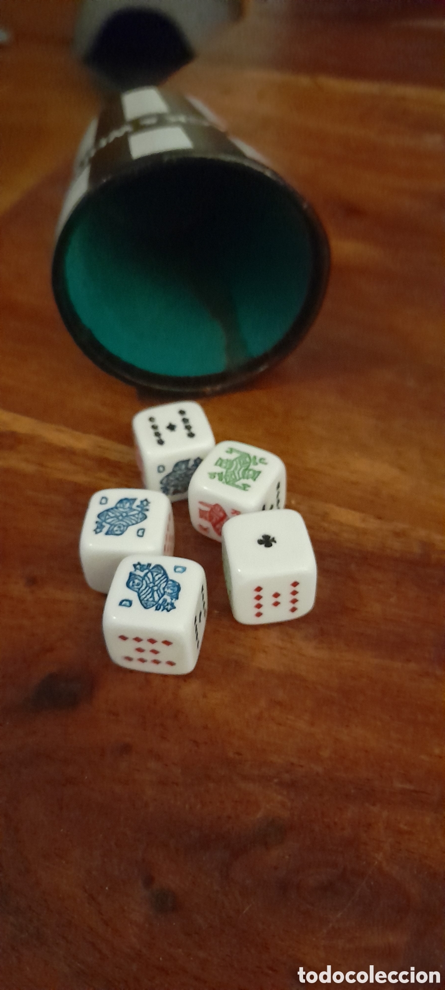 Coleccionismo de vinos y licores: Cubilete dados - Foto 3