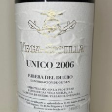 Coleccionismo de vinos y licores: VEGA SICILIA ÚNICO 2006. Lote 401228154
