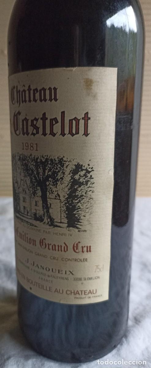 Coleccionismo de vinos y licores: Ch&acirc;teau Le Castelot 1981 - Foto 4