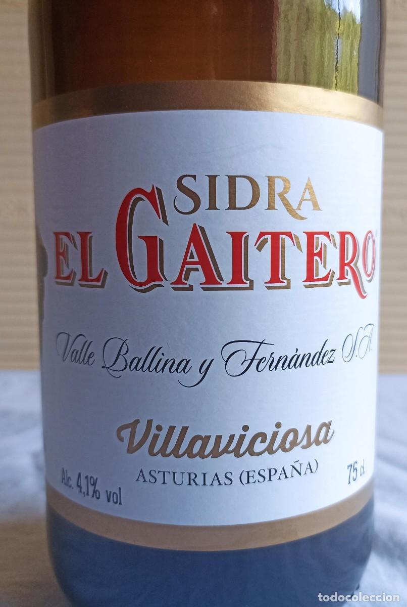 Coleccionismo de vinos y licores: Sidra El Gaitero - Foto 3