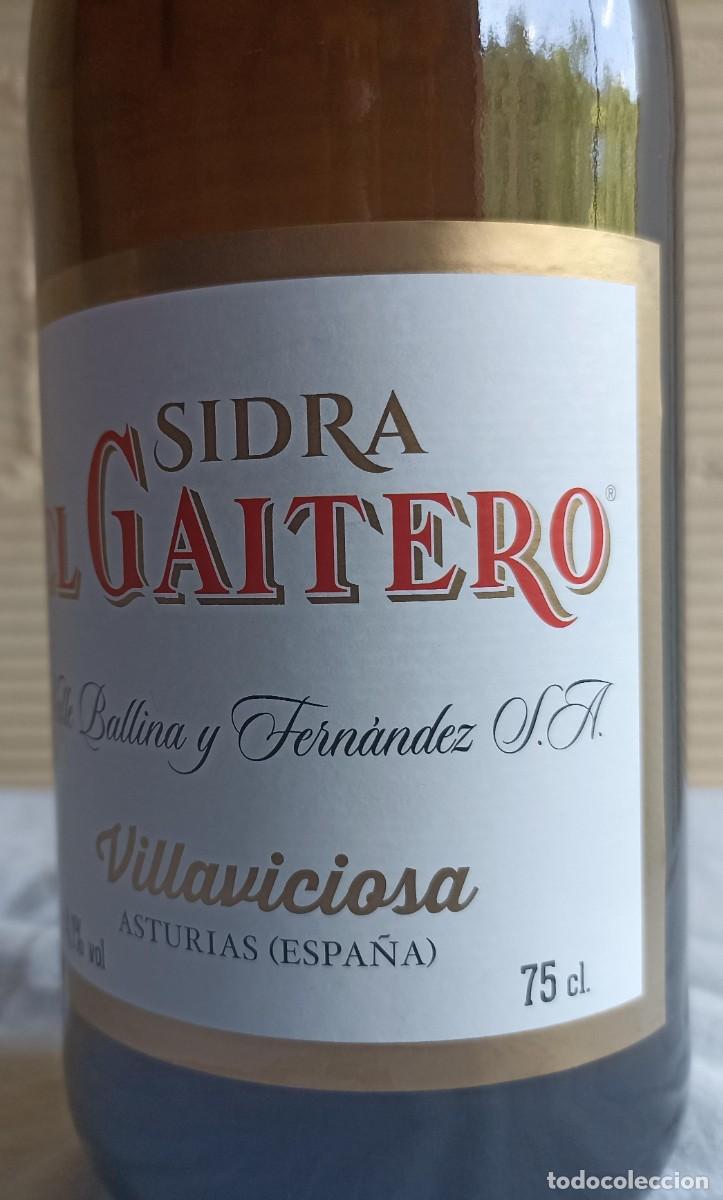 Coleccionismo de vinos y licores: Sidra El Gaitero - Foto 5