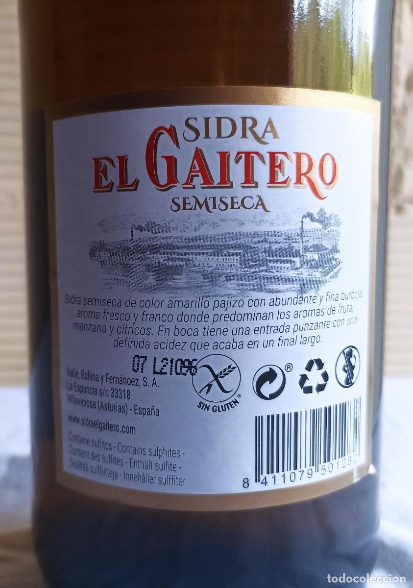 Coleccionismo de vinos y licores: Sidra El Gaitero - Foto 7