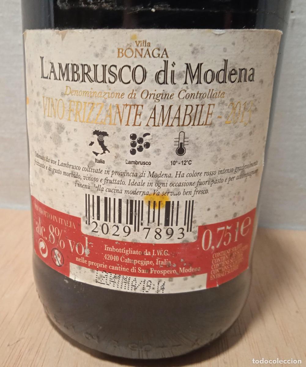 Coleccionismo de vinos y licores: Lambrusco di Modena 2013 - Foto 4