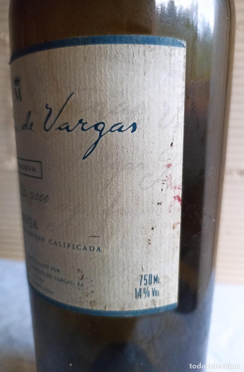 Coleccionismo de vinos y licores: Marqu&eacute;s de Vargas 2000 - Foto 3
