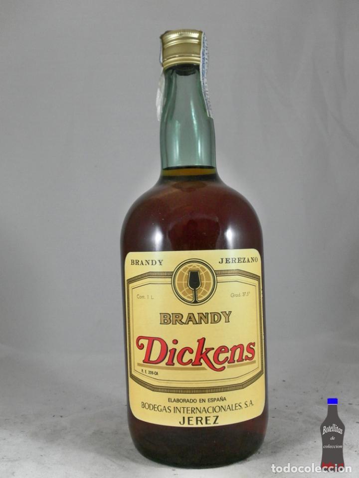 Sammlung von Weinen und Lik&ouml;ren: BOTELLA BRANDY JEREZANO DICKENS BODEGAS INTERNACIONALES JEREZ