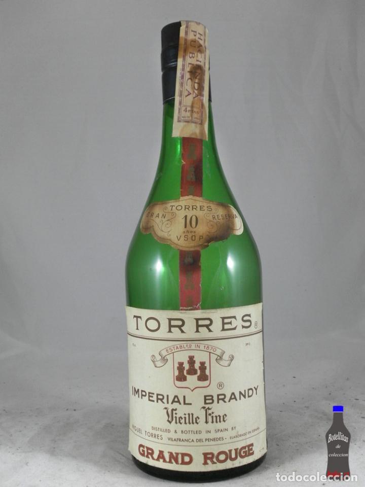 Coleccionismo de vinos y licores: BOTELLA BRANDY TORRES SOLERA SELECTA VSOP 10 IMPERIAL BRANDY MIGUEL TORRES VILAFRANCA DEL PENEDES