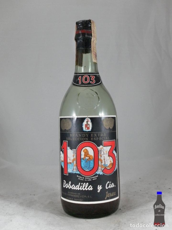 Coleccionismo de vinos y licores: BOTELLA BRANDY EXTRA SELECCION ESPECIAL BOBADILLA Y CIA JEREZ