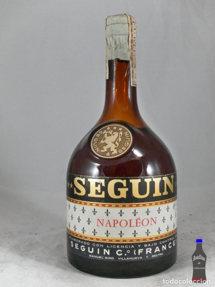 Collection of wines and liquors: BOTELLA BRANDY COGNAC SEGUIN NAPOLEON FRANCIA MANUEL GIRO