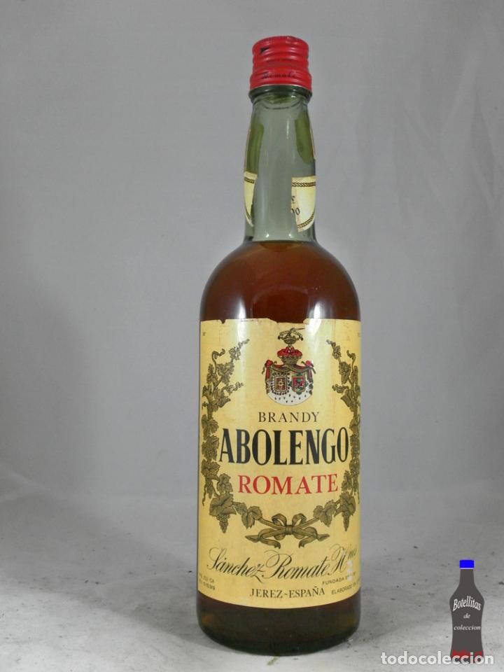Coleccionismo de vinos y licores: BOTELLA BRANDY ABOLENGO ROMATE SANCHEZ ROMATE JEREZ
