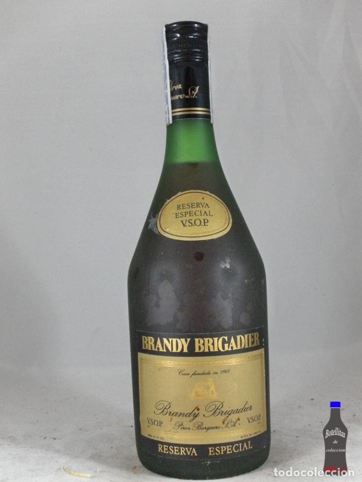 Collection of wines and liquors: BOTELLA BRANDY BRIGADIER RESERVA ESPECIAL VSOP PEREZ BARQUERO MONTILLA