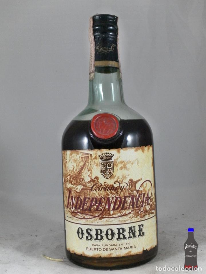 Coleccionismo de vinos y licores: BOTELLA BRANDY INDEPENDENCIA OSBORNE PUERTO SANTA MARIA