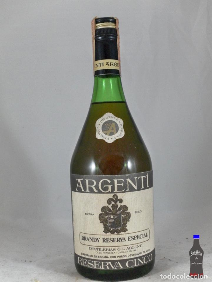 Coleccionismo de vinos y licores: BOTELLA BRANDY ARGENTI RESERVA CINCO RESERVA ESPECIAL
