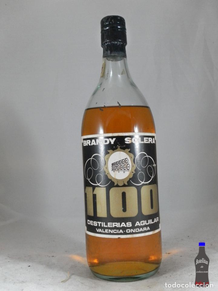 Coleccionismo de vinos y licores: BOTELLA BRANDY SOLERA 1100 DESTILERIAS AGUILAR VALENCIA ONDARA
