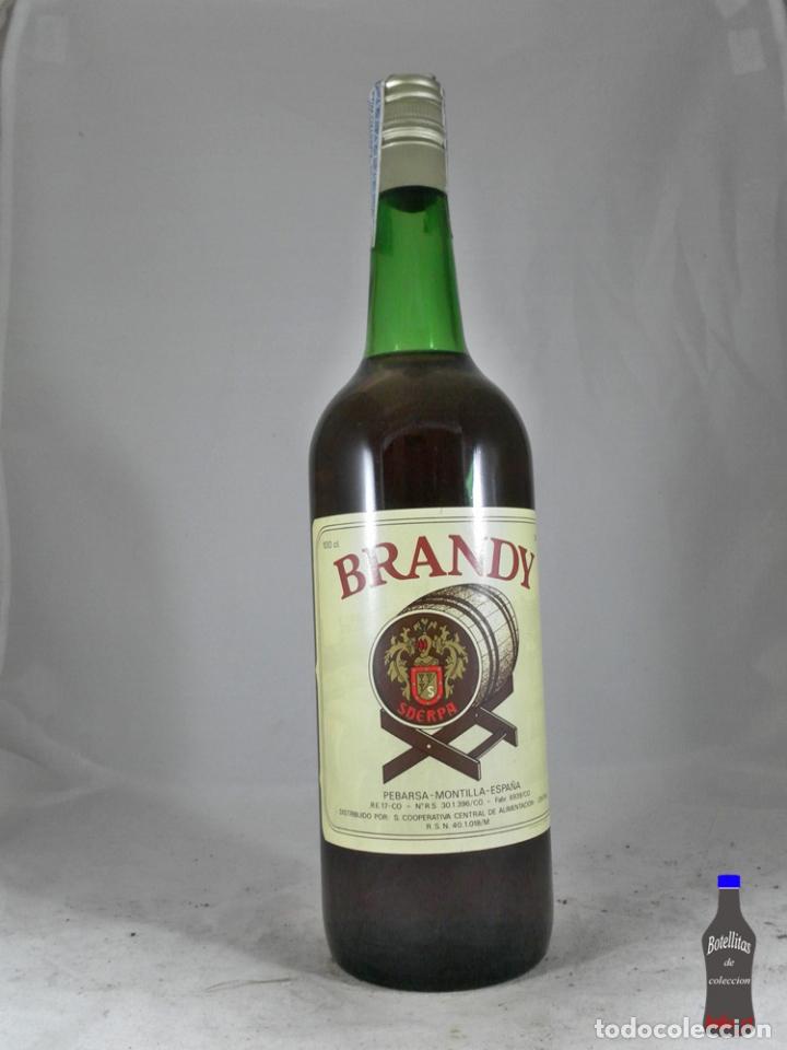Coleccionismo de vinos y licores: BOTELLA BRANDY PEBARSA SHERPA MONTILLA ESPA&Ntilde;A