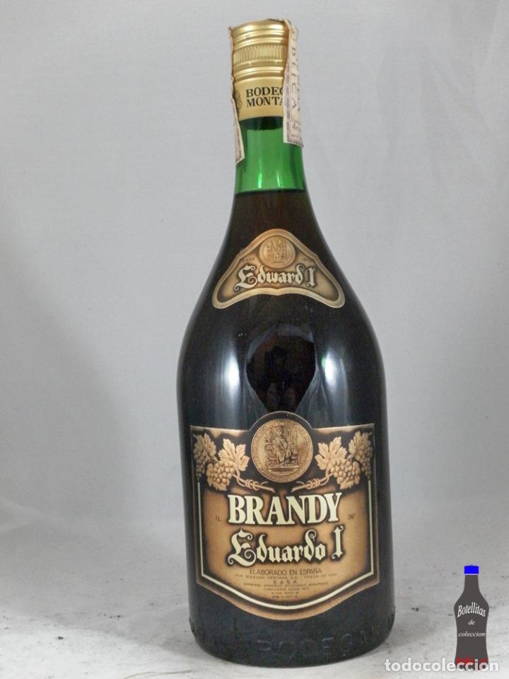 Coleccionismo de vinos y licores: BOTELLA BRANDY EDUARDO I EASA BODEGAS MONTARA PINEDA DE MAR