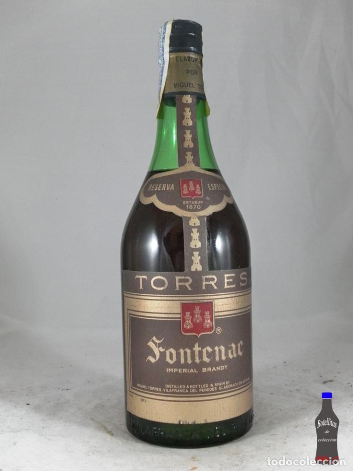 Coleccionismo de vinos y licores: BOTELLA BRANDY FONTENAC TORRES IMPERIAL BRANDY RESERVA ESPECIAL VILLAFRANCA DEL PENADES