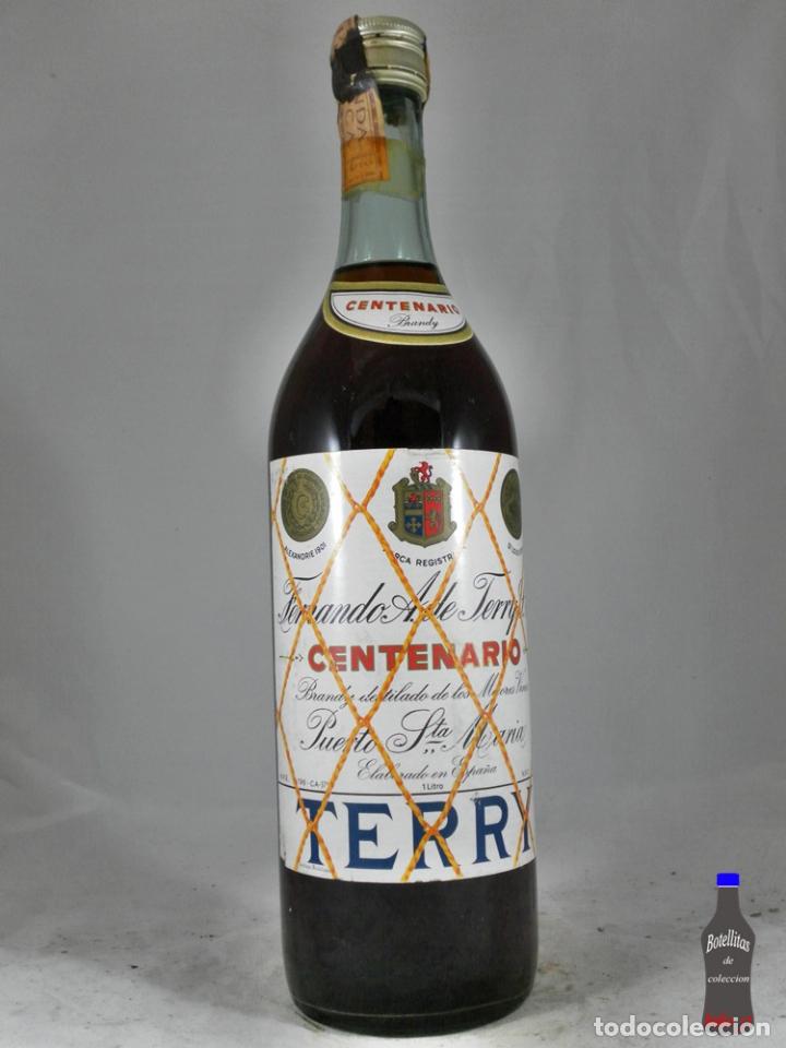 Coleccionismo de vinos y licores: BOTELLA TERRY CENTENARIO BRANDY ENVASADO PROVISIONAL FERNANDO A. DE TERRY PUERTO DE SANTA MARIA