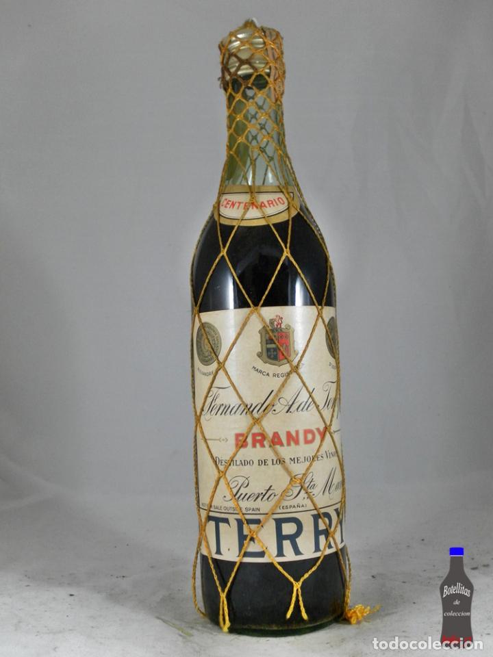 Collection of wines and liquors: BOTELLA BRANDY TERRY CENTENARIO FERNANDO A. DE TERRY PUERTO DE SANTA MARIA