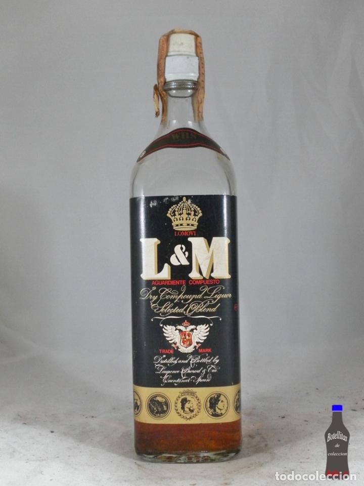 Collezionismo di vini e liquori: BOTELLA L & M AGUARDIENTE COMPUESTO LOMOVI QUINTANAR