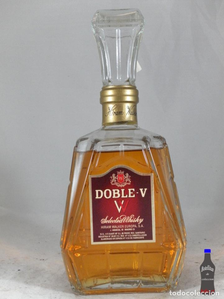 Collectionnisme de vins et liqueurs: BOTELLA DOBLE - V SELECTED WHISKY HIRAM WALKER EUROPA MADRID A&Ntilde;OS 80