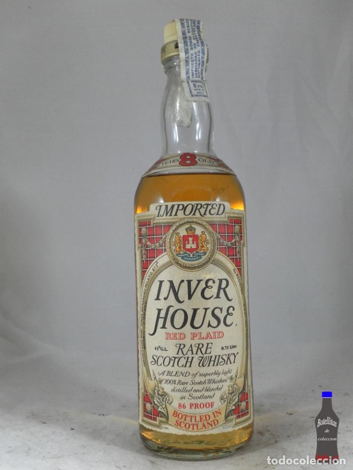 Collezionismo di vini e liquori: BOTELLA INVER HOUSE RED PLANID RARE SCOTCH WHISKY 8 YEARS SCOTLAND IMPORADO ESPA&Ntilde;A