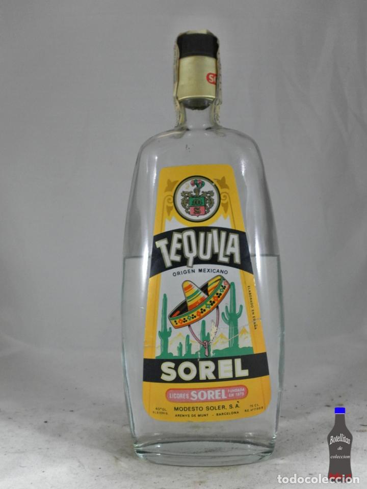 Collezionismo di vini e liquori: BOTELLA TEQUILA SOREL MODESTO SOLER S.A. ARENYS DE MUNT BARCELONA