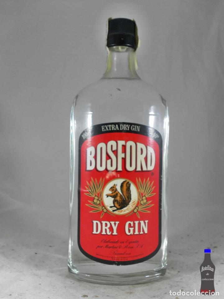 Collectionnisme de vins et liqueurs: BOTELLA DRY GIN BOSFORD MARTINI & ROSSI S.A. BARCELONA