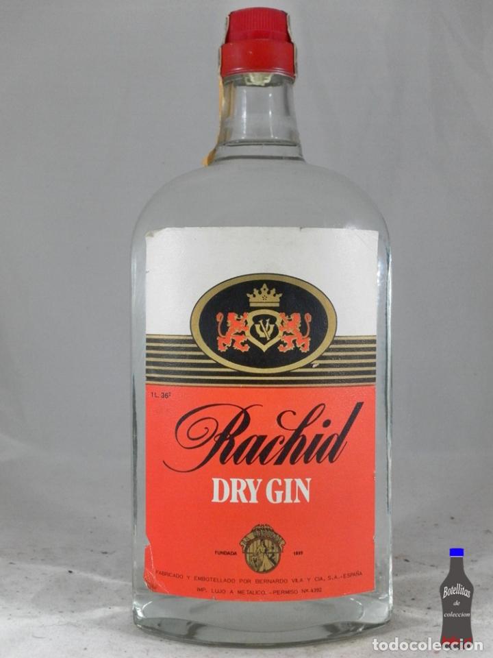Sammlung von Weinen und Lik&ouml;ren: BOTELLA DRY GIN RACHID BERNARDO VILA Y CIA ESPA&Ntilde;A