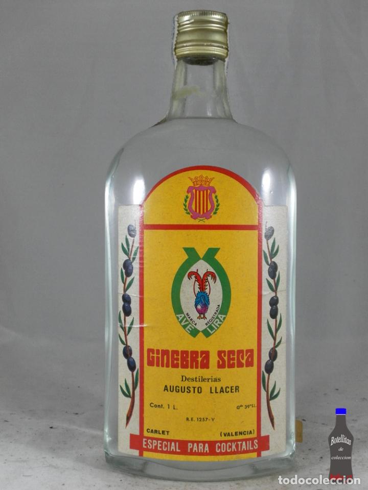Collezionismo di vini e liquori: BOTELLA GINEBRA SECA GIN DESTILERIAS AUGUSTO LLACER CARLET VALENCIA
