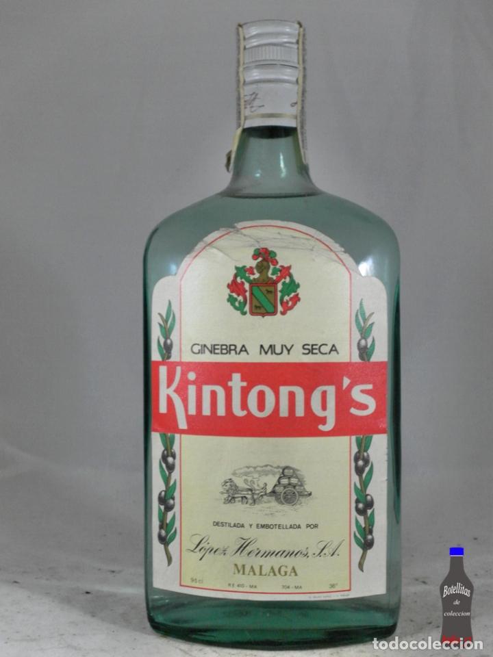 Collection of wines and liquors: BOTELLA GIN KINGTONG&acute;S LOPEZ HERMANOS S.A. MALAGA