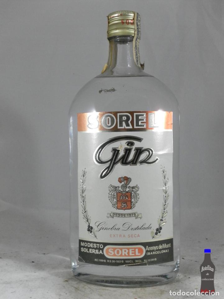 Collezionismo di vini e liquori: BOTELLA GIN SOREL GINEBRA DESTILADA MODESTO SOLER ARENYS DE MUNT
