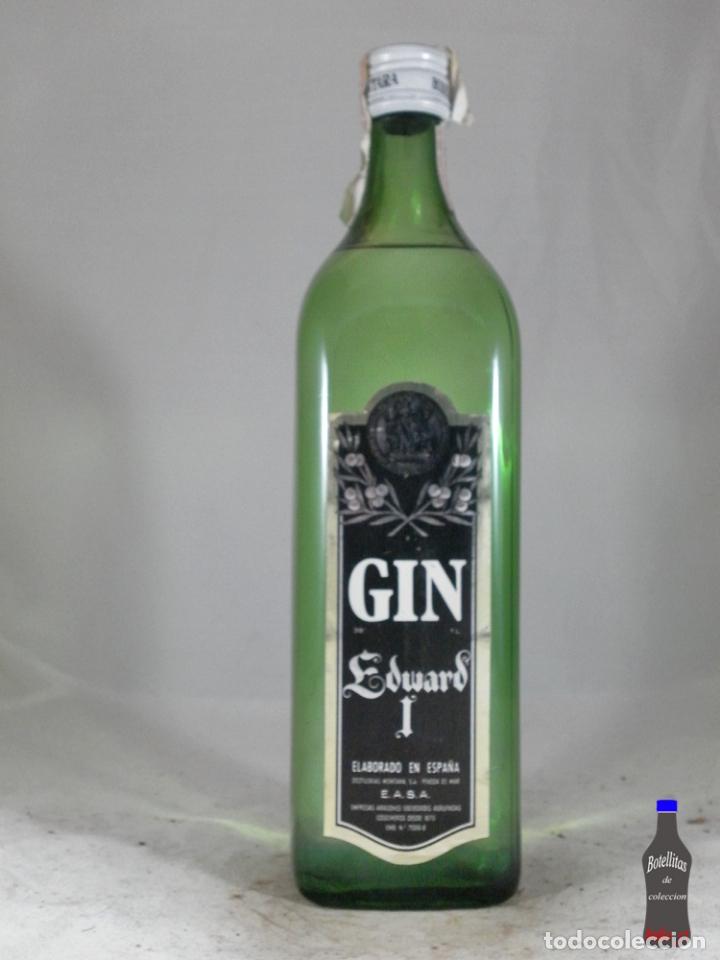 Sammlung von Weinen und Lik&ouml;ren: BOTELLA GIN EDWARD I MONTARA PINEDA DE MAR