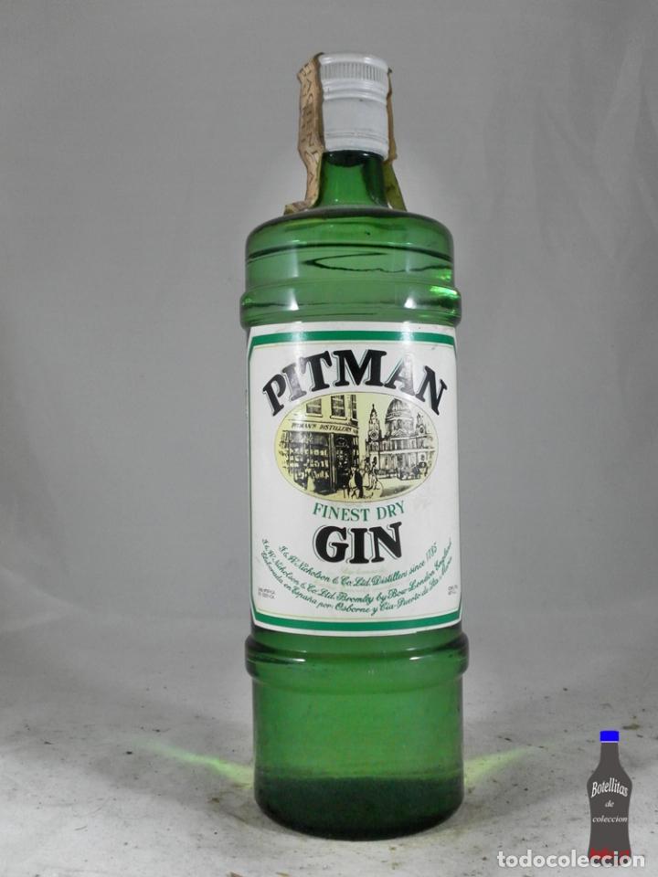 Sammlung von Weinen und Lik&ouml;ren: BOTELLA PITMAN GIN OSBORNE PUERTO SANTA MARIA