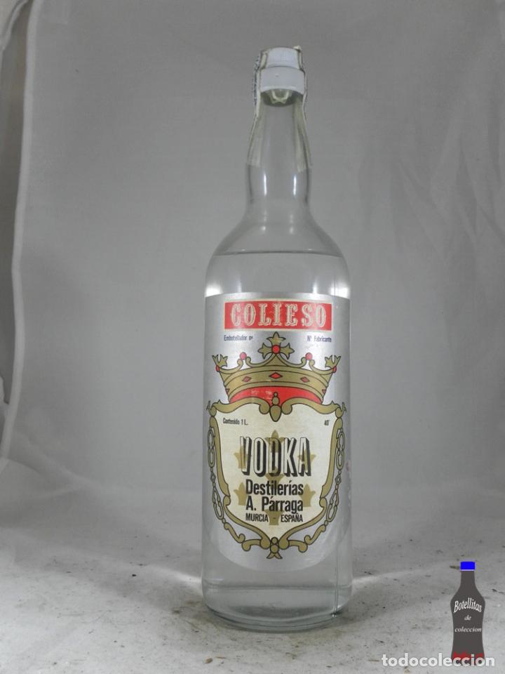 Sammlung von Weinen und Lik&ouml;ren: BOTELLA VODKA COLIESA DESTILERIAS A. PARRAGA MURCIA